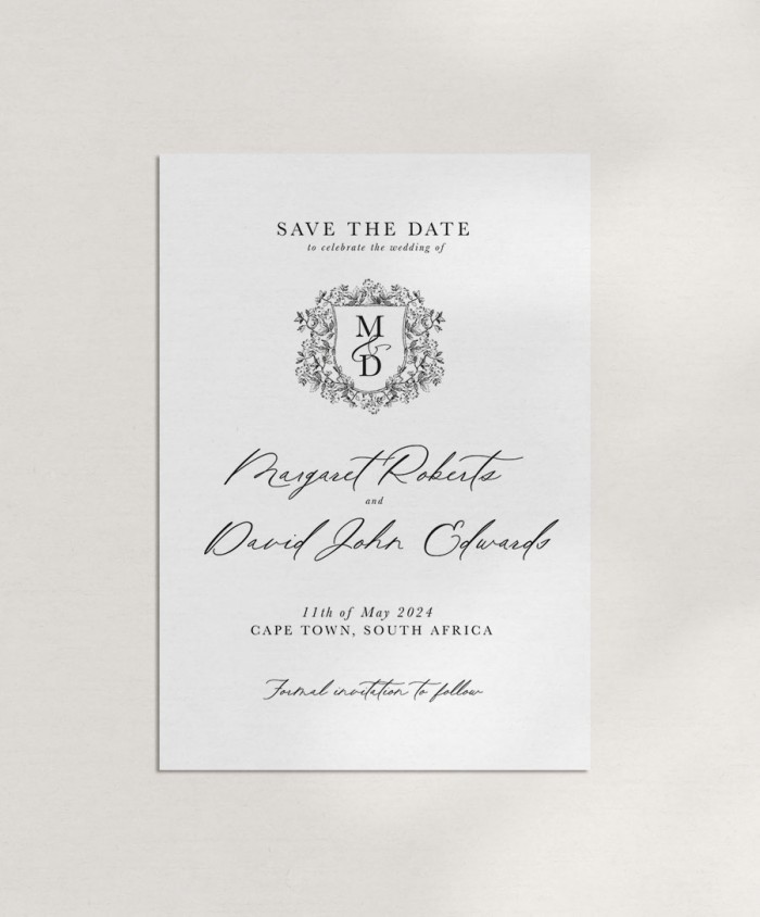 Save the date template 2