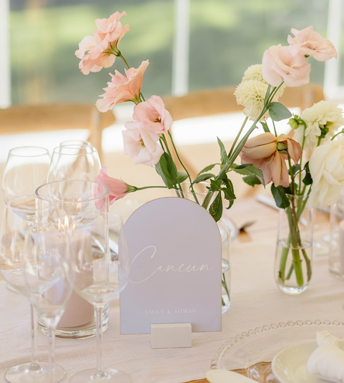 Emily and Ahmad table numbers