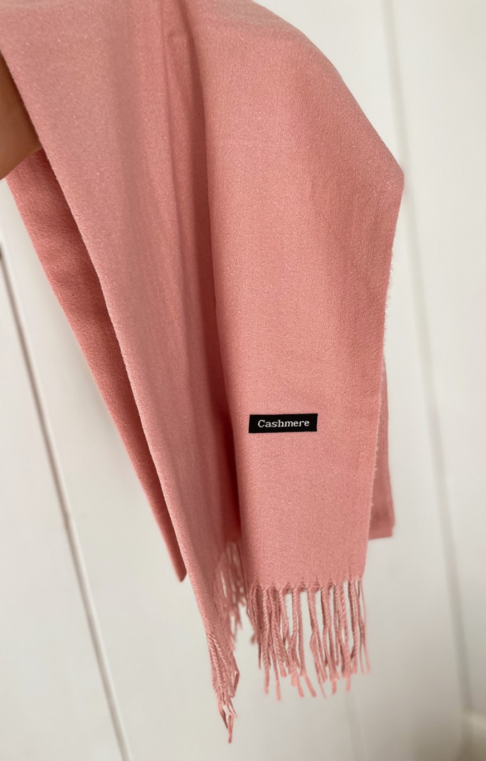 Salmon Pink - Plush pashmina