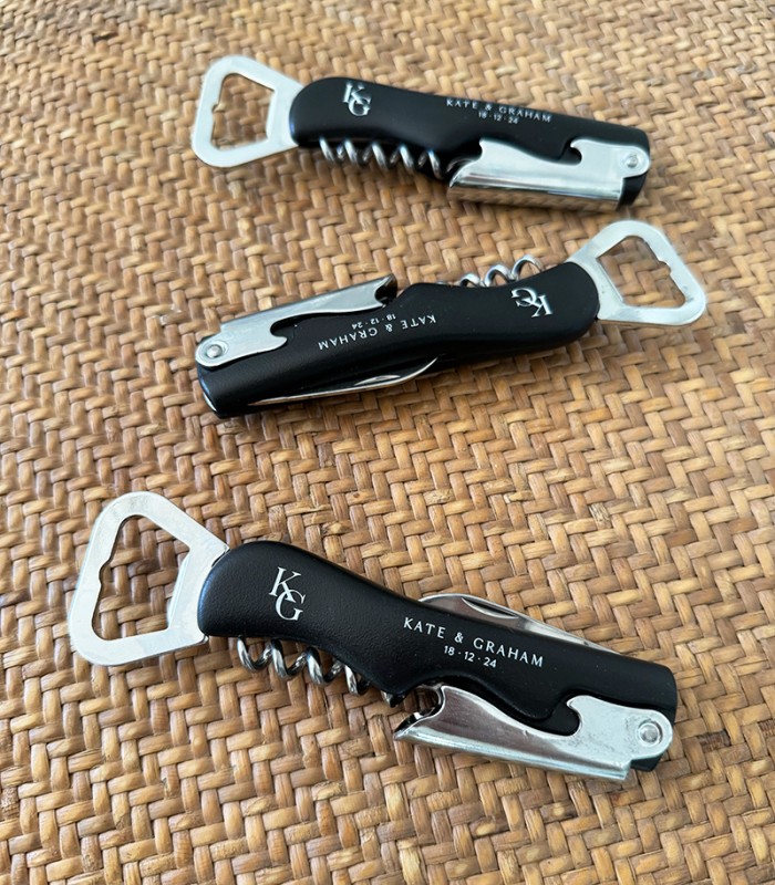 Kate and Graham bottle opener gifts